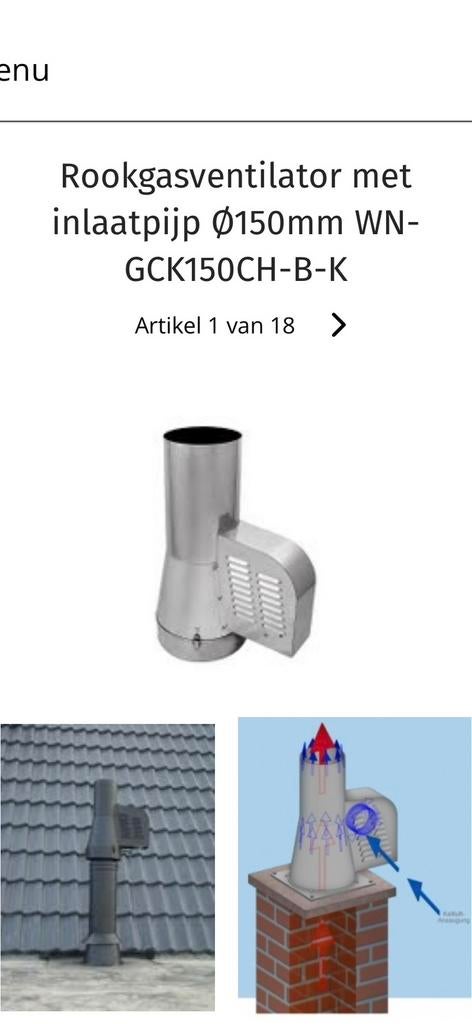 Rookgasventilator, Ophalen, Zo goed als nieuw