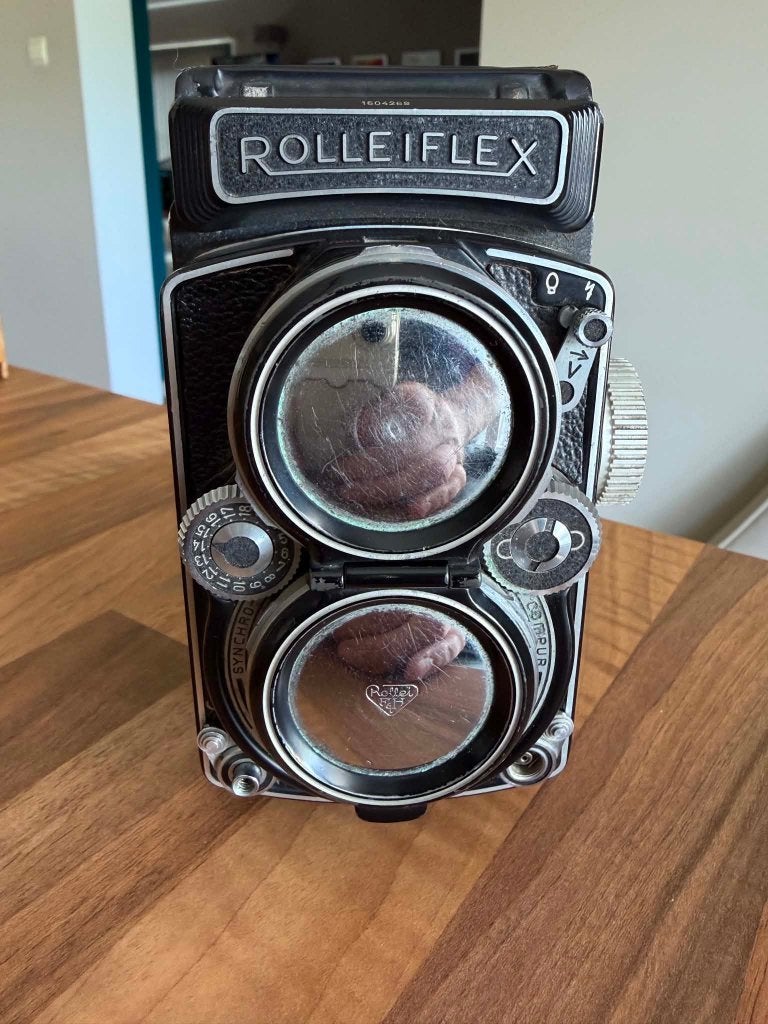 Rolleiflex 2.8D Vintage (N 1604358), Enlèvement ou Envoi, Utilisé, Autres Marques