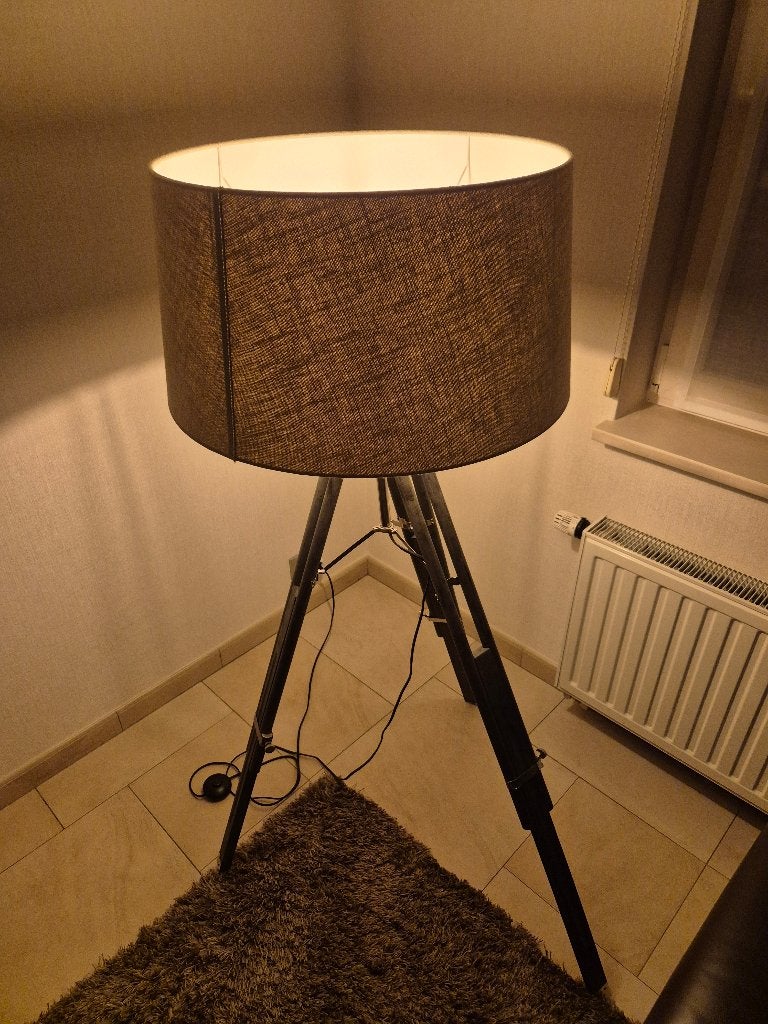 Lampe sur pied, Bois, Comme neuf, Landelijk, Enlèvement