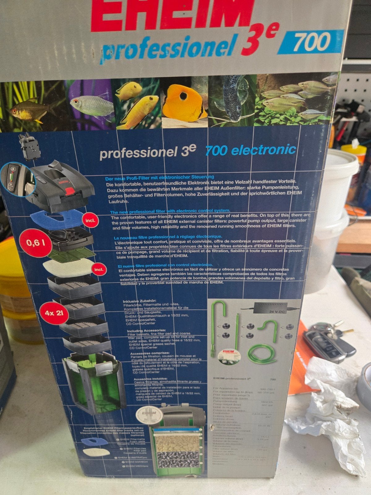 filtre extérieur EHEIM professionnel 3e 700, Tuyaux inclus, Enlèvement, Utilisé, Eheim