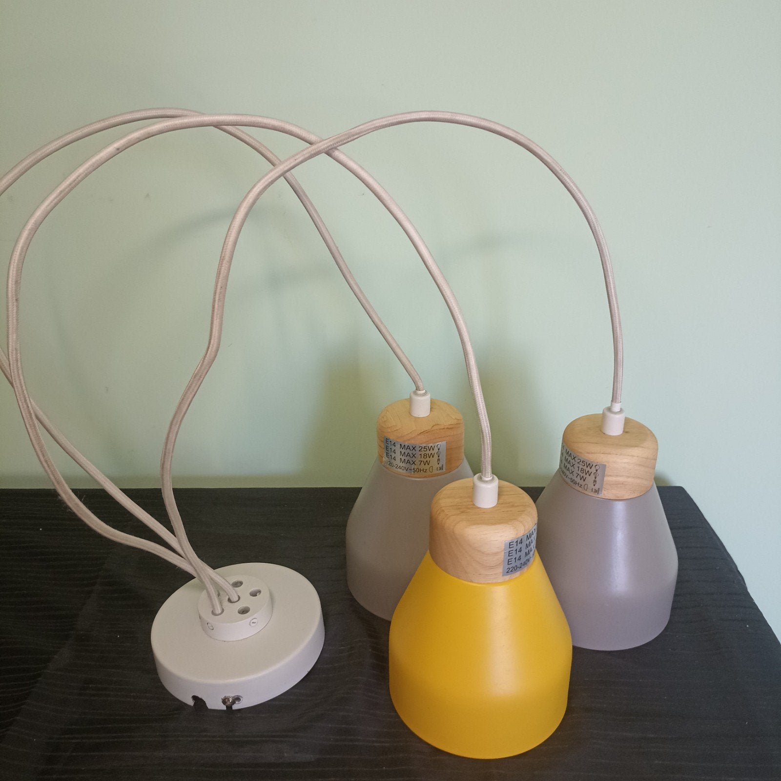 Lampe suspendue  Albert Cluster — Parfait état, Maison & Meubles, Jaune, Envoi