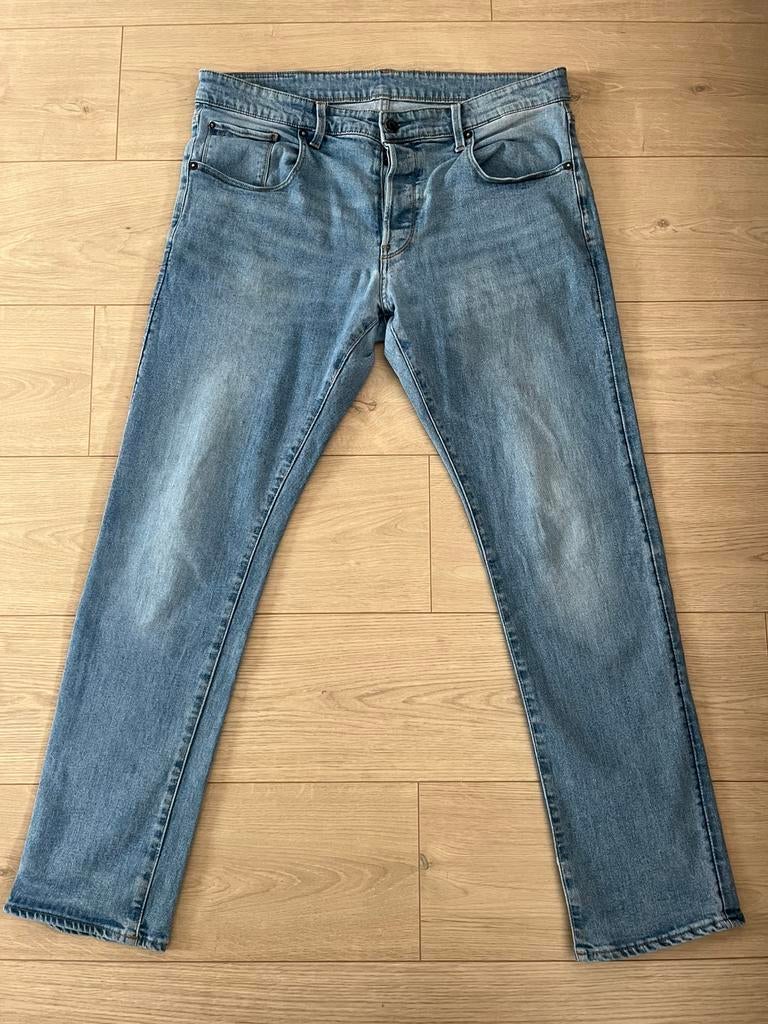 G- star RAW 3301 STRAIGHT broek jeans W38 L32., Kleding | Heren, Ophalen of Verzenden, Zo goed als nieuw, W36 - W38 (confectie 52/54)