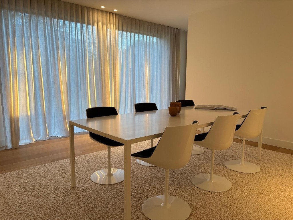 Eettafel MDF Italia en 6 stoelen (Flowchair MDF Italia), Ophalen, Kunststof, 200 cm of meer, 50 tot 100 cm