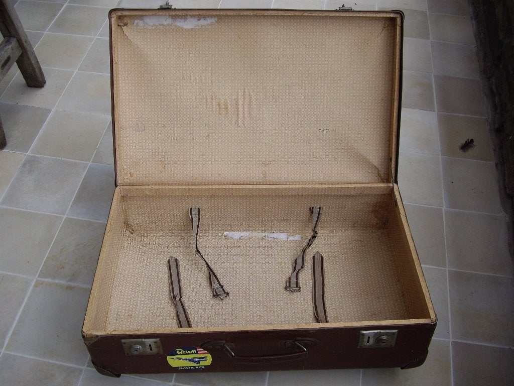 ancienne valise de voyage, 70 cm ou plus, Enlèvement, Clé, Utilisé
