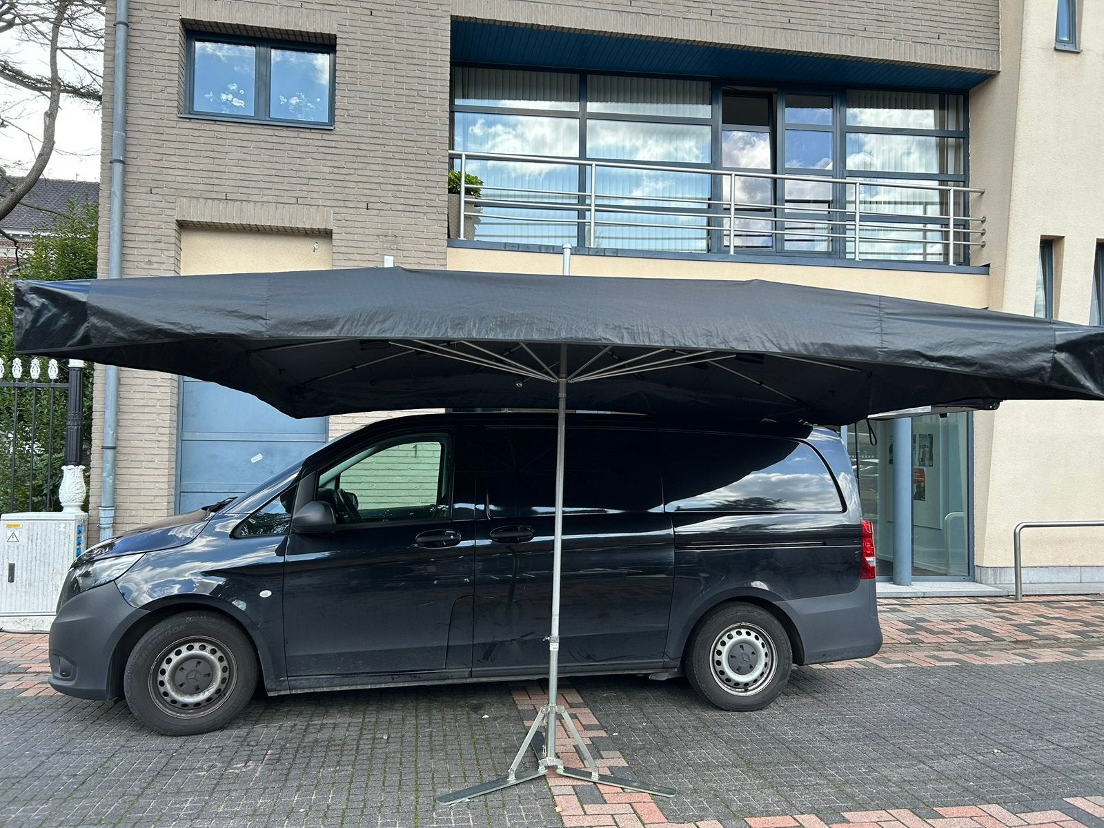 Marktparasol 3,5 op 3 meter, Ophalen, Zo goed als nieuw