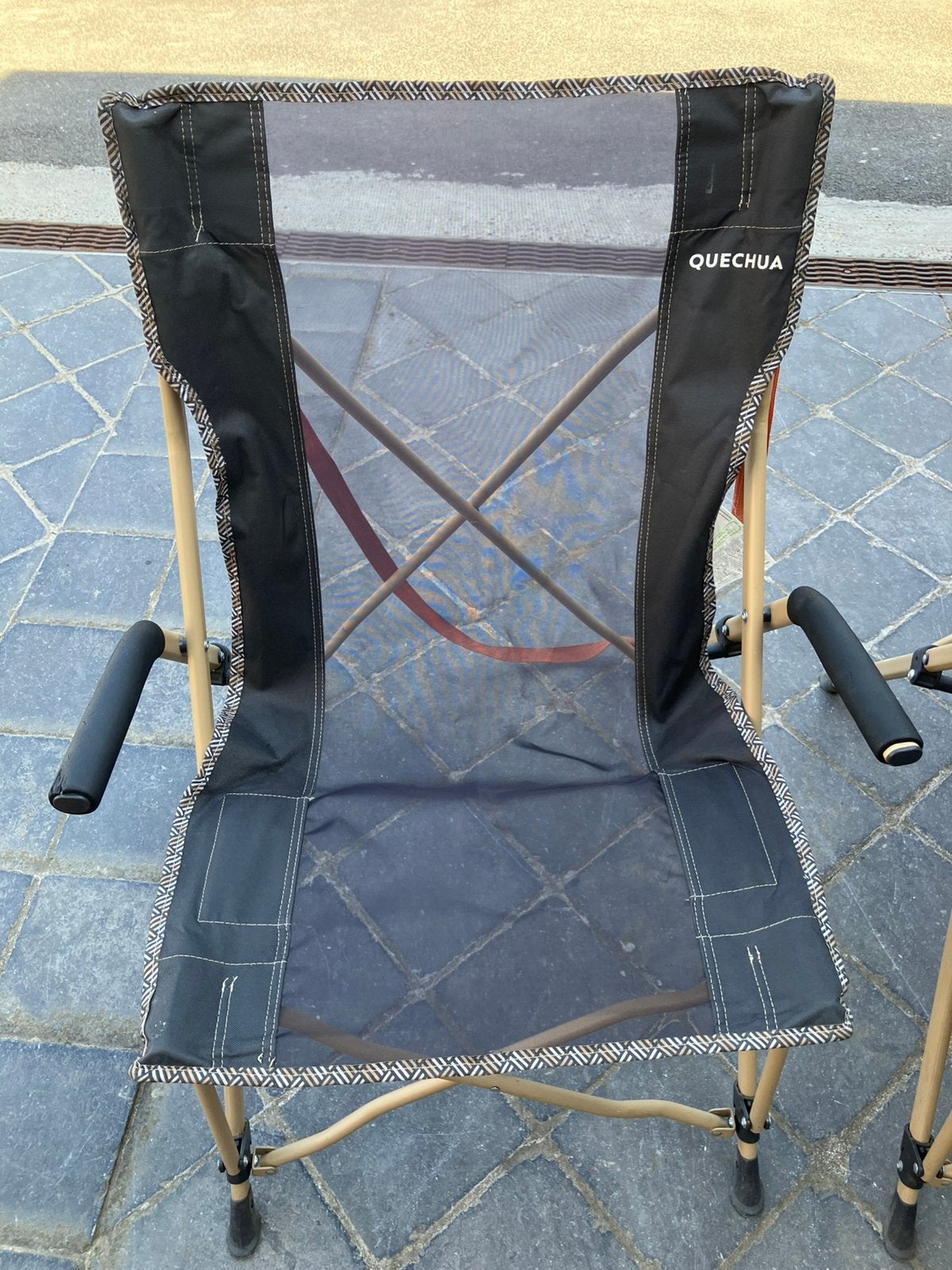 Kampeerstoelen met armleuning Quechua, Caravans en Kamperen, Ophalen, Gebruikt, Campingstoel