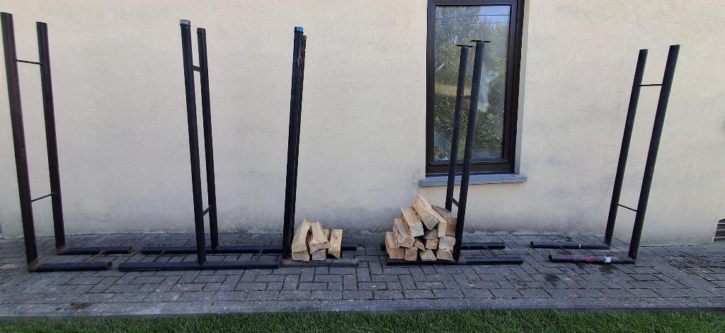 BÛCHER POUR RANGER LES BÛCHES, Tuin en Terras, Brandhout, Ophalen, Blokken