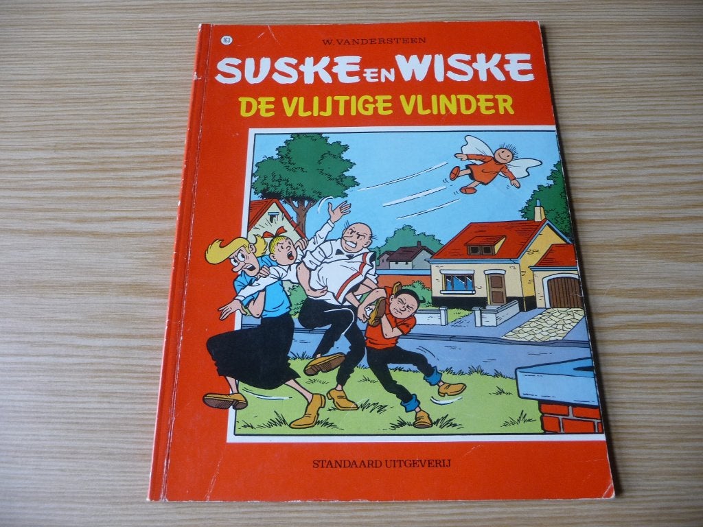 Suske & Wiske 163. De vlijtige vlinder EERSTE DRUK €5, Willy Vandersteen, Eén stripboek, Ophalen of Verzenden, Zo goed als nieuw