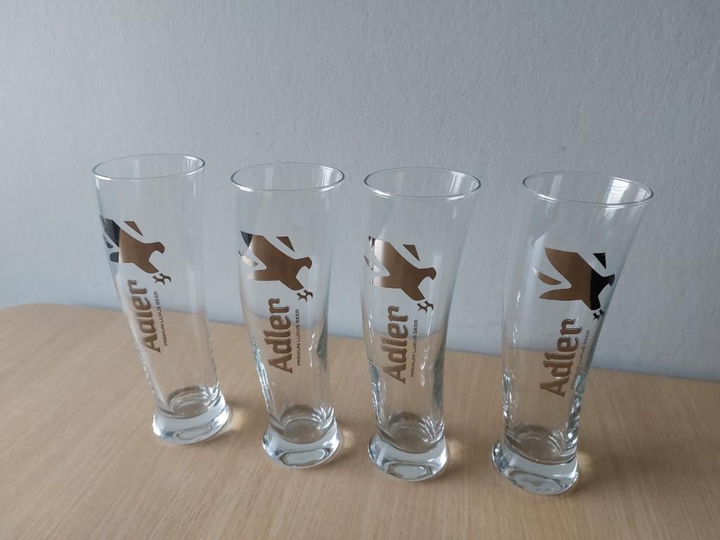 Adler bierglazen, Ophalen of Verzenden, Zo goed als nieuw, Bierglas