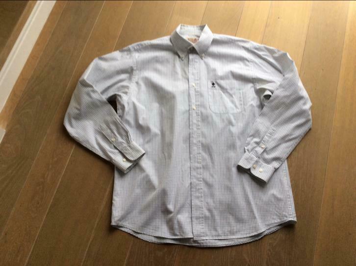 Mooi hemd river woods maat large, Verzenden, Gedragen, Blauw, Halswijdte 41/42 (L)