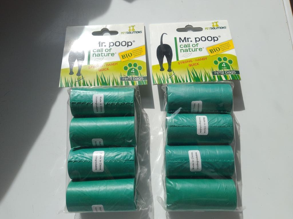 Mr. poop hondepoepzakjes (24€) bio afbreekbaar universeel, Enlèvement ou Envoi, Neuf