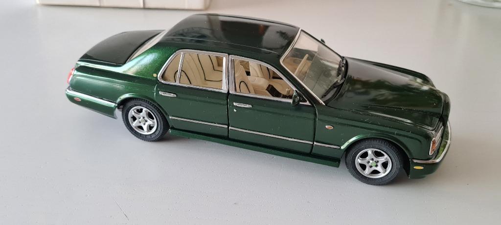 Franklin Mint 1/24 Scale Diecast - Bentley Arnage Metallic G, Enlèvement ou Envoi