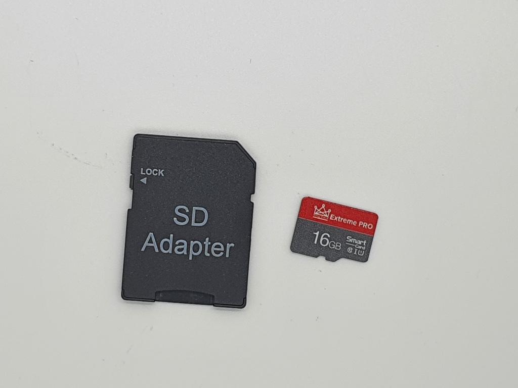 Micro-SD kaart 16GB met adapter, TV, Hi-fi & Vidéo, Photo | Cartes mémoire, Neuf, MicroSD, Téléphone, 16 GB