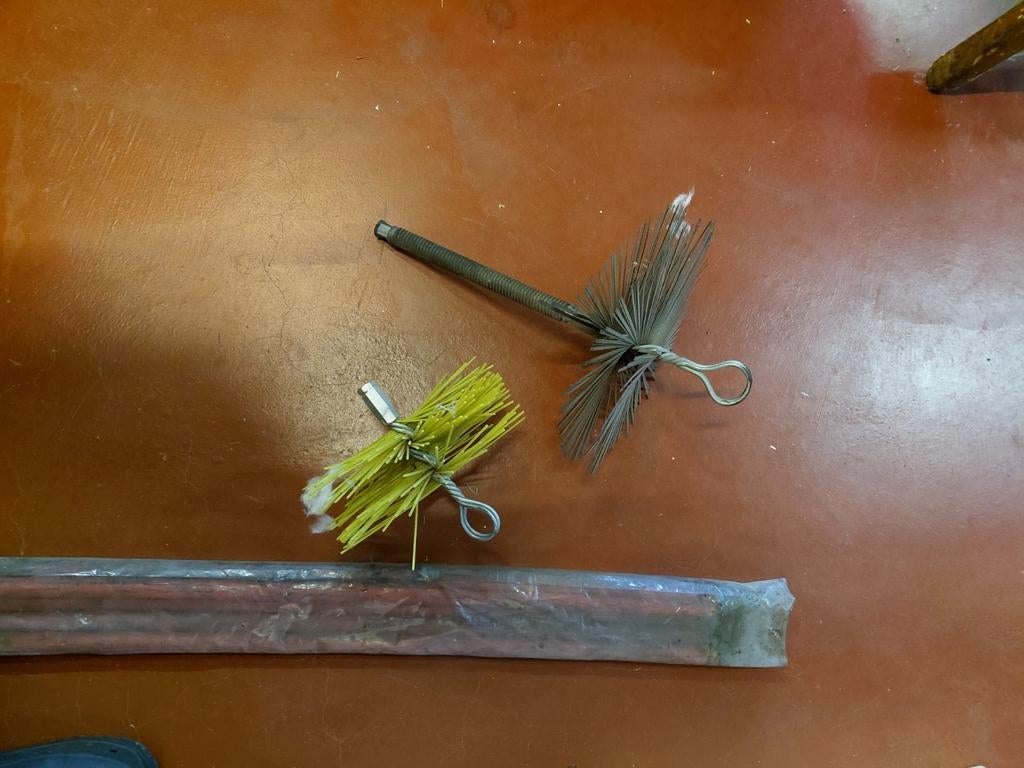 Schoorsteenveegset, Doe-het-zelf en Bouw, Metalen, Ophalen