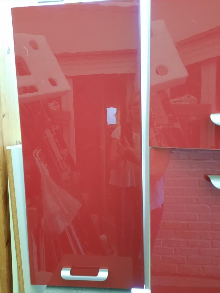 Meuble cuisine Ikea à suspendre H.92cm 4 niveaux, Comme neuf, Rouge