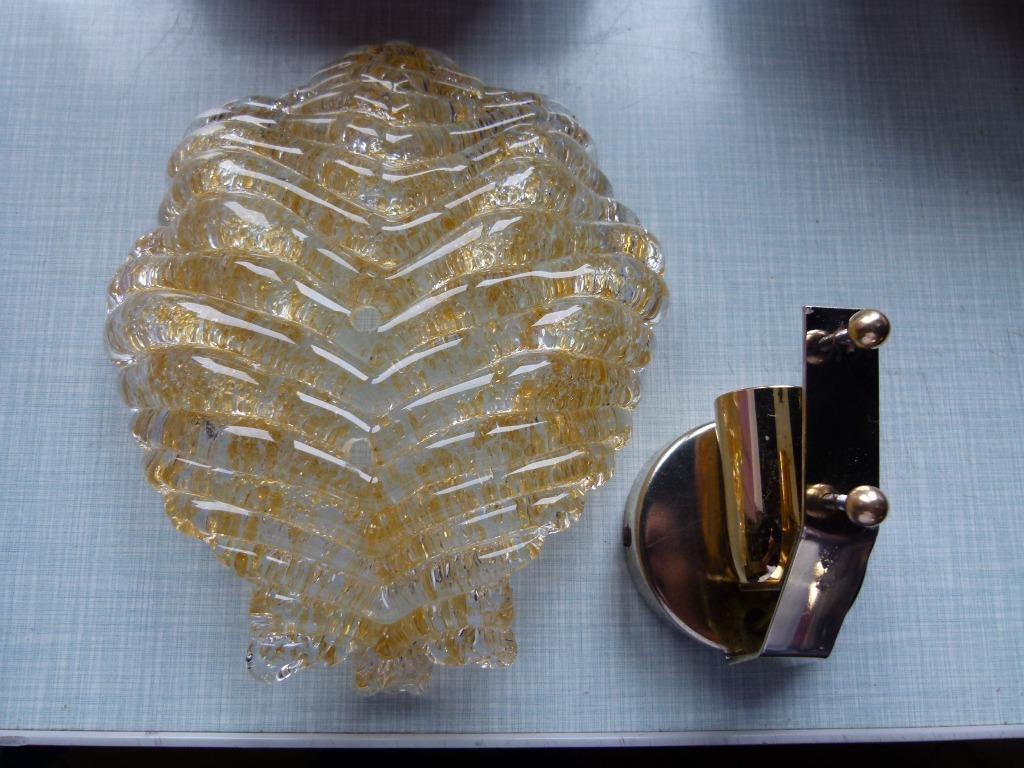 vintage wandlamp Mid-century Murano glas, Ophalen, Huis en Inrichting