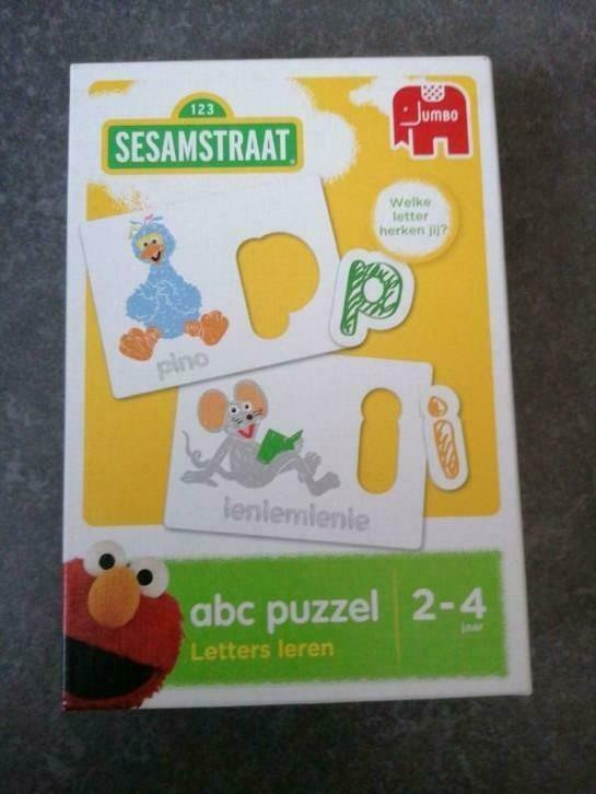 Jumbo nieuw! ABC puzzel letters leren met Sesamstraat, Enlèvement, Neuf, Langue et Lecture