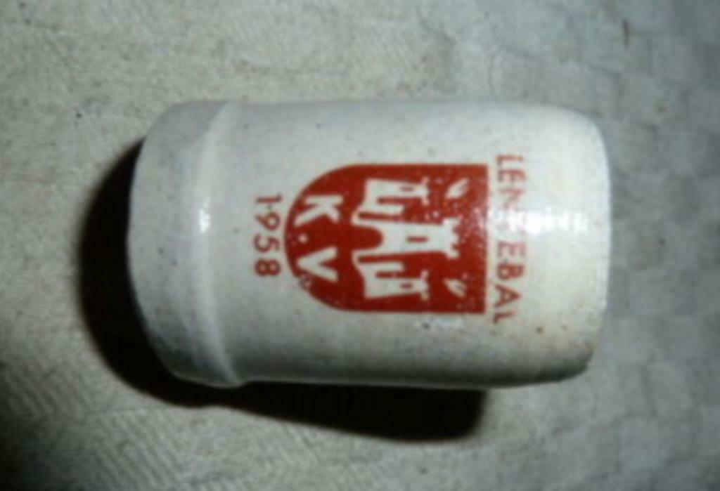 #I bier glas / Mini Pul LENTEBAL K.V. 1958, Ophalen of Verzenden, Nieuw, Bierglas