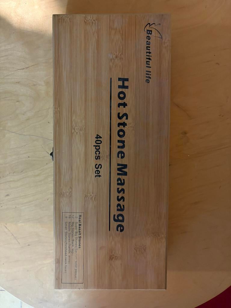 Kit 40 pierres chaudes pour massage / kit hot stone massage, Ophalen of Verzenden, Zo goed als nieuw, Hotstone