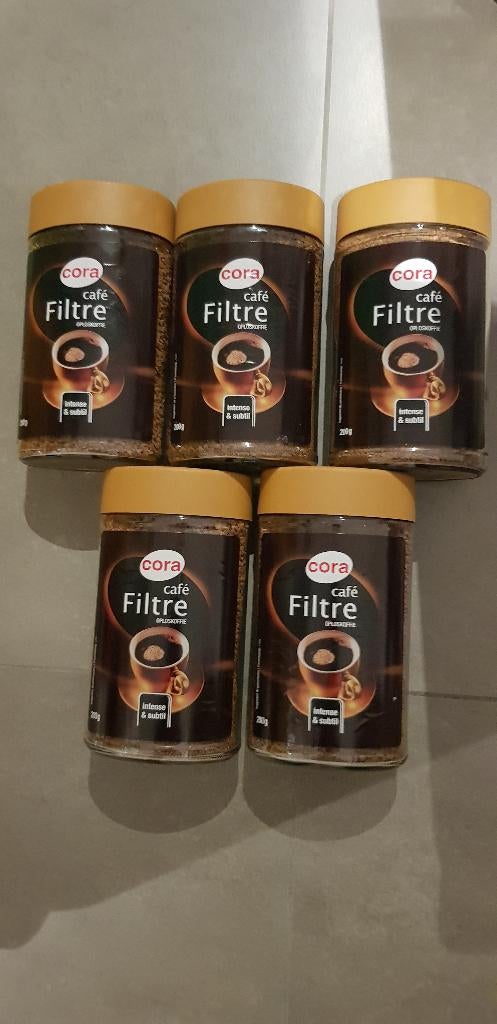 LOT  DE  5  POTS DE CAFE SOLUBLE, Divers, Enlèvement ou Envoi