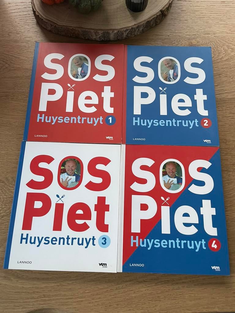 4 Boeken SOS Piet, Enlèvement ou Envoi, Comme neuf, Piet Huysentruyt