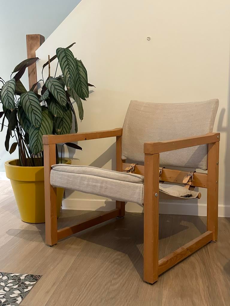 Fauteuil safari « Diana », designer Karin Mobring, vintage, Maison & Meubles, Chaises, Autres couleurs, Vintage, scandinave, Utilisé