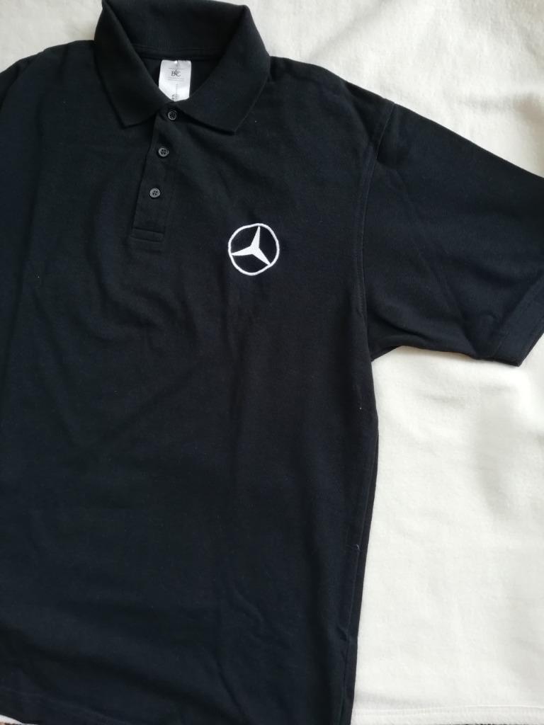 Poloshirt Mercedes , Mt L, zwart , NIEUW, Ophalen, Zwart