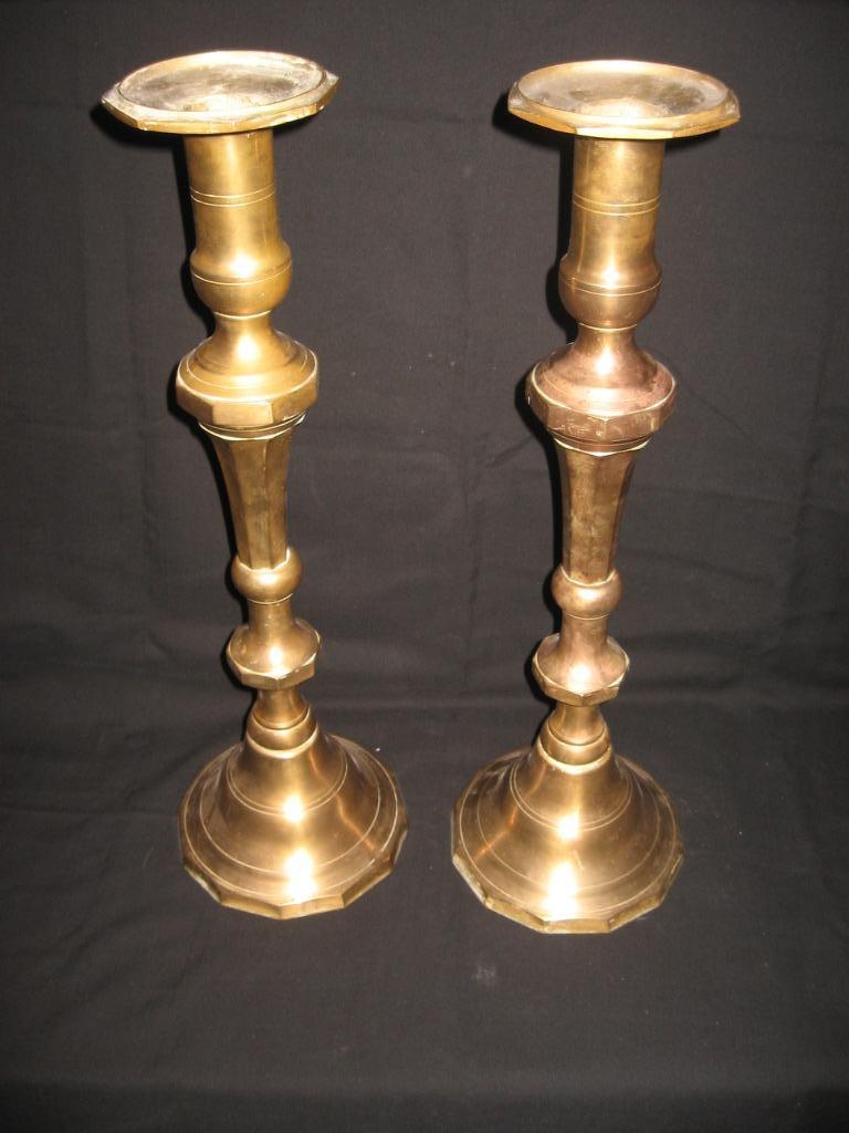 Oude kerk kandelaars, Ophalen of Verzenden, Koper of Brons