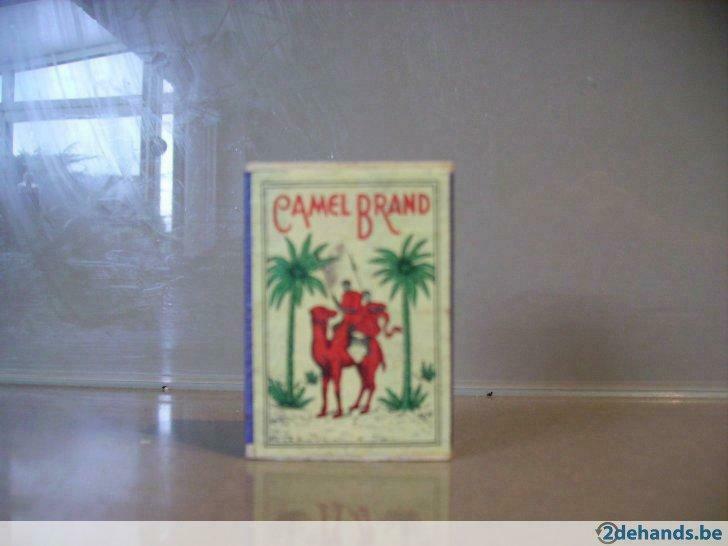 houten luciferdoosje camel brand, Verzamelen, Ophalen of Verzenden, Nieuw, Luciferdoosjes of -merken
