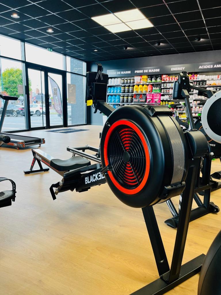 Rameur BLACKELITE type CONCEPT2 Neuf Garantie, Neuf, Jambes, Enlèvement, Rameur