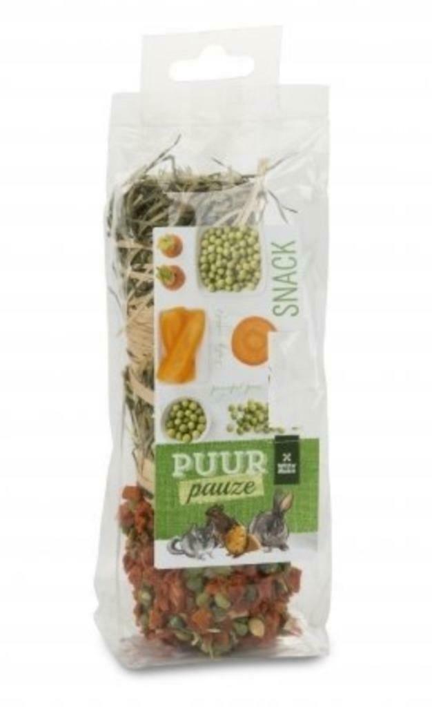 Puur pauze hooistick wortel & erwten, Dieren en Toebehoren, Dierenvoeding, Ophalen of Verzenden, Knaagdier of Konijn