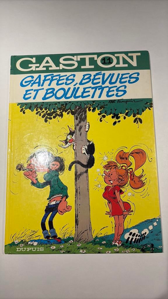 Gaston Lagaffe: Gaffes, bévues et boulettes" uit 1977, Eén stripboek, Ophalen of Verzenden, Zo goed als nieuw, André Franquin