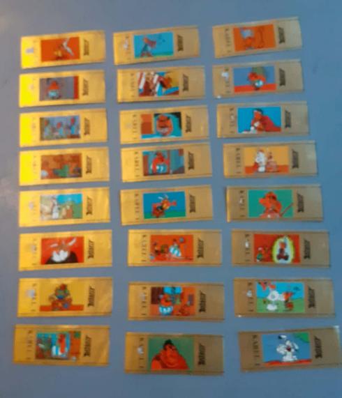 24 bagues de cigare theme bd asterix, Enlèvement ou Envoi, Utilisé, Bagues de cigare