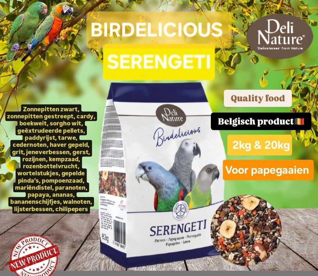 Deli Nature Serengeti 2 kg - Nourriture pour perroquets, Enlèvement