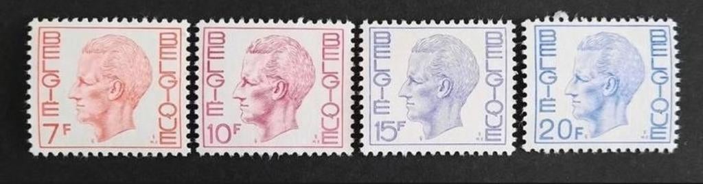 België: OBP 1582P4/87P4 ** Elström 1971., Koninklijk huis, Frankeerzegel, Ophalen of Verzenden, Zonder stempel