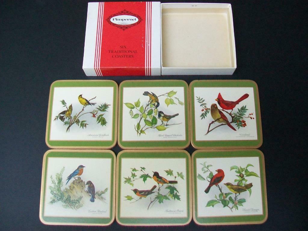 Onderleggers Pimpernel Coasters England Vogels Birds Vintage, Enlèvement ou Envoi, Autres types