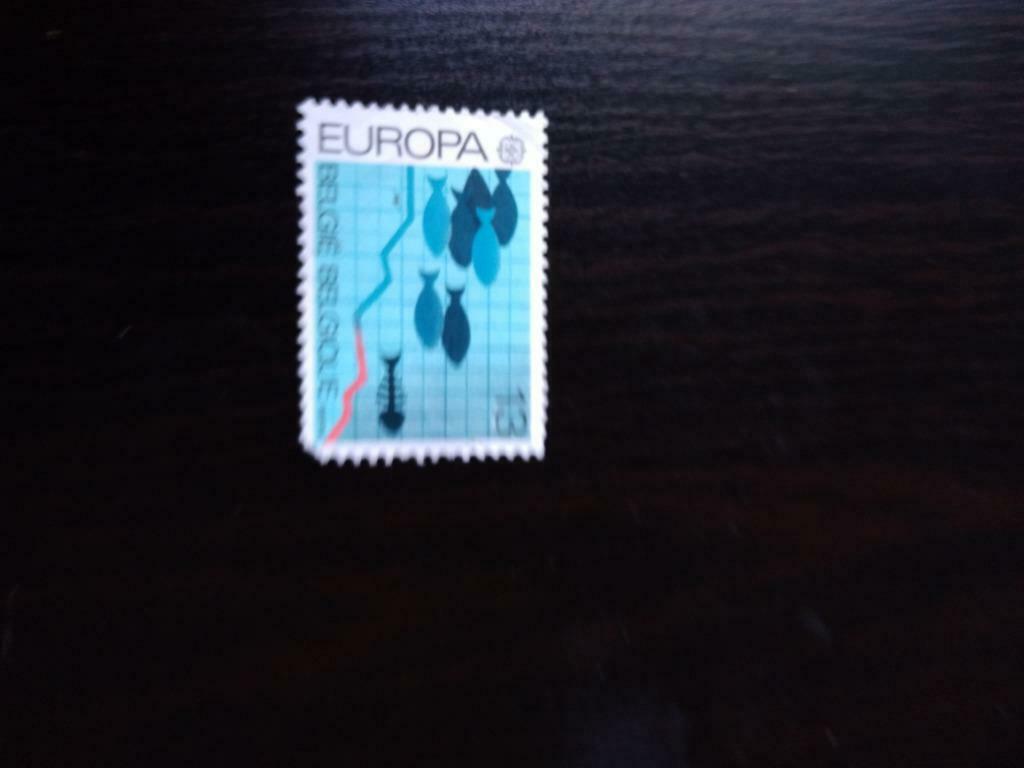 Belgie ongestempeld postzegel vissen, Ophalen of Verzenden