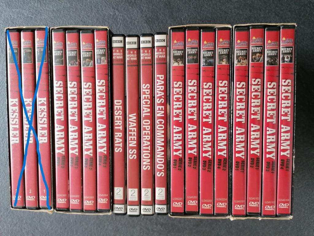 Dvdboxen secret army, en The world at war, Ophalen of Verzenden, Zo goed als nieuw, Oorlog of Misdaad, Boxset