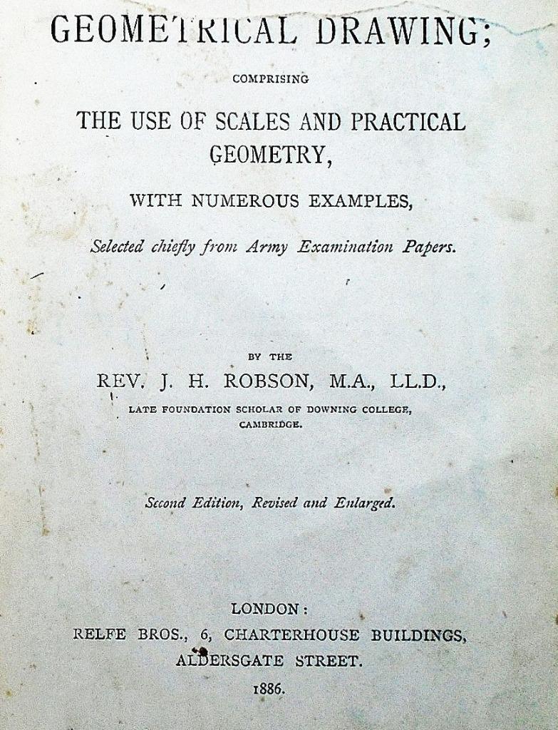 Geometrical Drawing; comprising ... - 1886 - J. H. Robson, Boeken, Ophalen of Verzenden, Gelezen, Overige niveaus, RJ. H. Robson