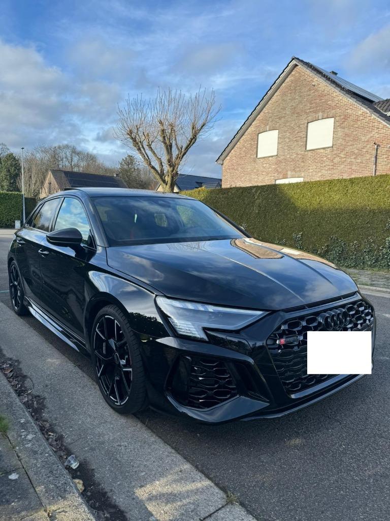 AUDI RS3, Automaat, USB, Zwart, Leder