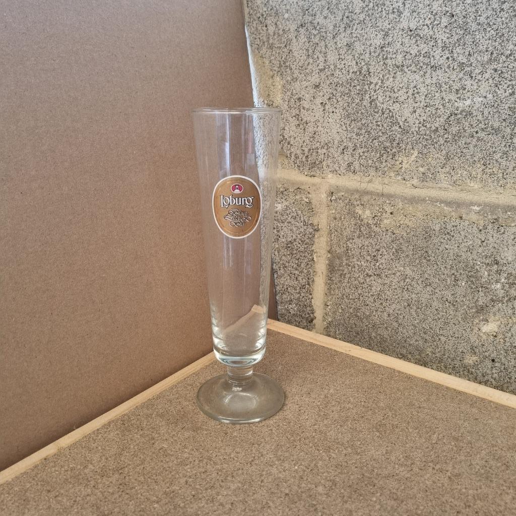 Verre Loburg Bière de Luxe Bier (modèle 1), Collections, Enlèvement ou Envoi, Utilisé, Verre ou Verres, Autres marques