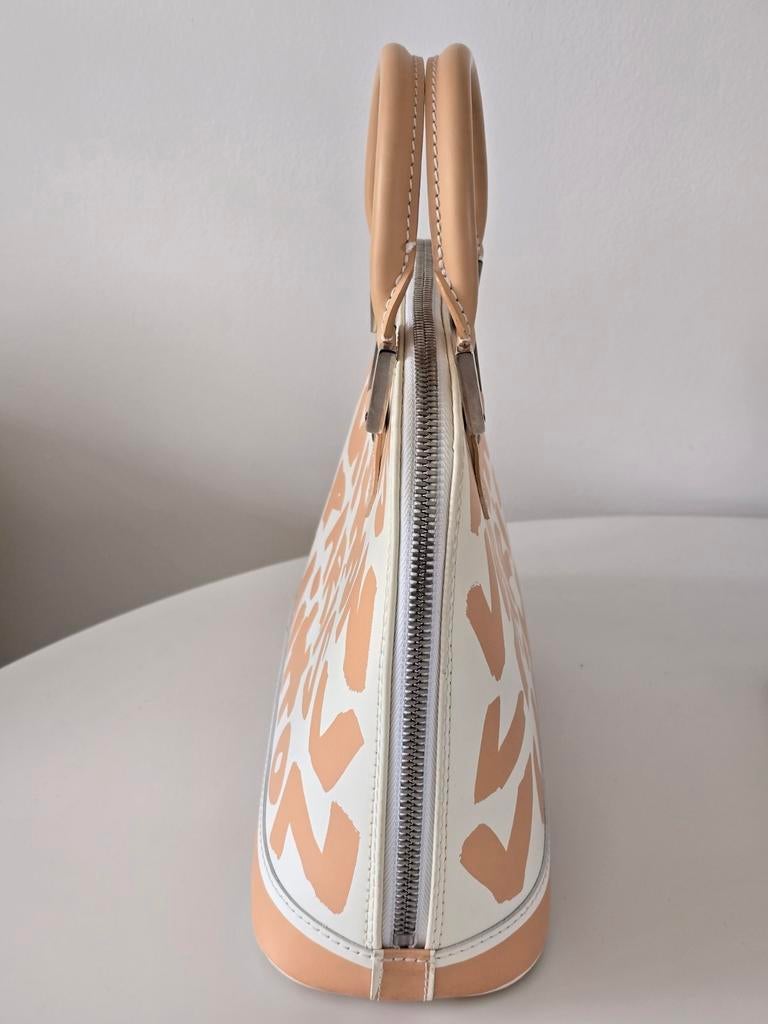 Sac Louis Vuitton Alma Graffiti, Envoi, Utilisé, Beige, Sac à main