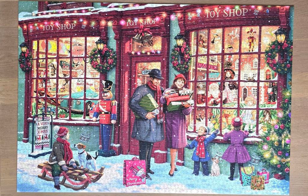 Grote puzzel met 2000 stukjes Christmas Toy Shop, Ophalen of Verzenden, Meer dan 1500 stukjes, Zo goed als nieuw, Legpuzzel