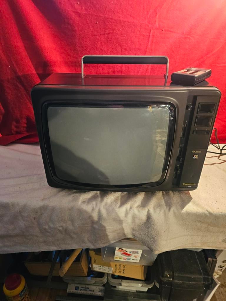 Vintage televisie - Panasonic Color TV, Antiek en Kunst, Ophalen of Verzenden