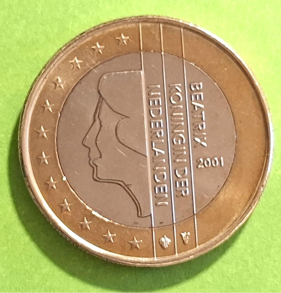 Nederlandse munt - 1 euro - 2001, Postzegels en Munten, Munten | Europa | Euromunten, Verzenden, 1 euro, Losse munt