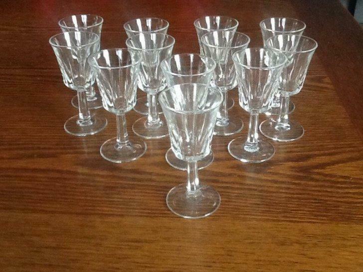 12 likeurglaasjes, Enlèvement ou Envoi, Utilisé, Verre ou Verres