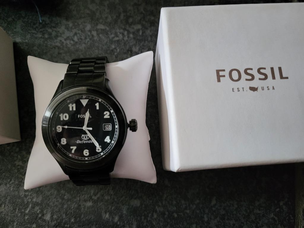Uurwerk Fossil, Handtassen en Accessoires, Horloges | Heren, Staal, Gebruikt, Staal, Polshorloge