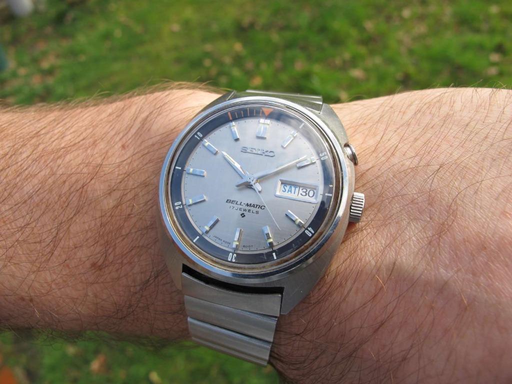 SS Seiko Bell-Matic DD 4006-6011 Septembre 1971 révisée, Montre-bracelet, Seiko, Enlèvement ou Envoi, Acier