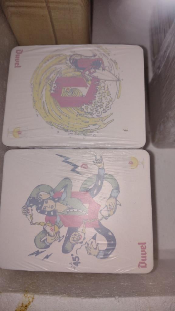 Duvel 2 packs complets de sous-verres à bière, menu de bière, Collections, Enlèvement ou Envoi, Neuf, Duvel