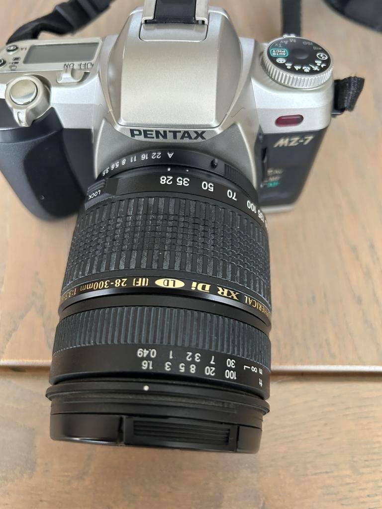 Pentax MZ-7 met Tamron lens 28-300 mm, Ophalen, Gebruikt, Macrolens, Zoom